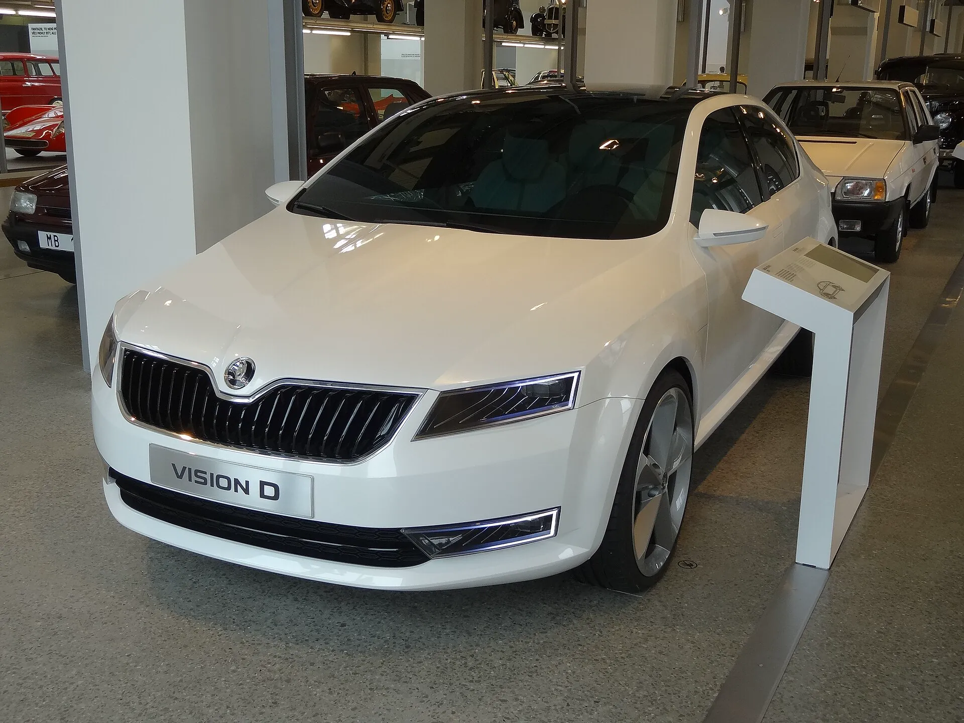 Koncept Škoda VisionD v expozici muzea