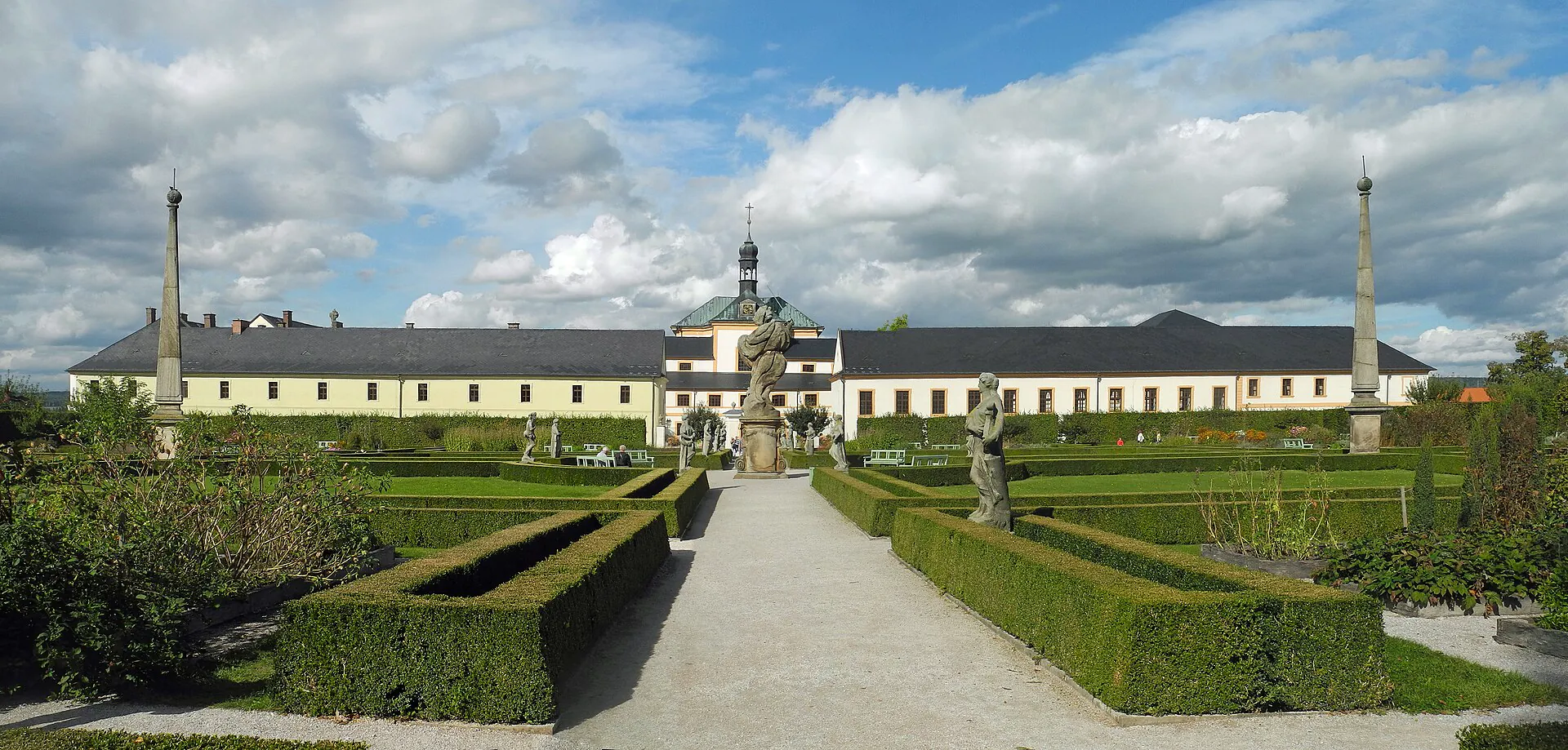 Barokní zahrada před hospitálem Kuks